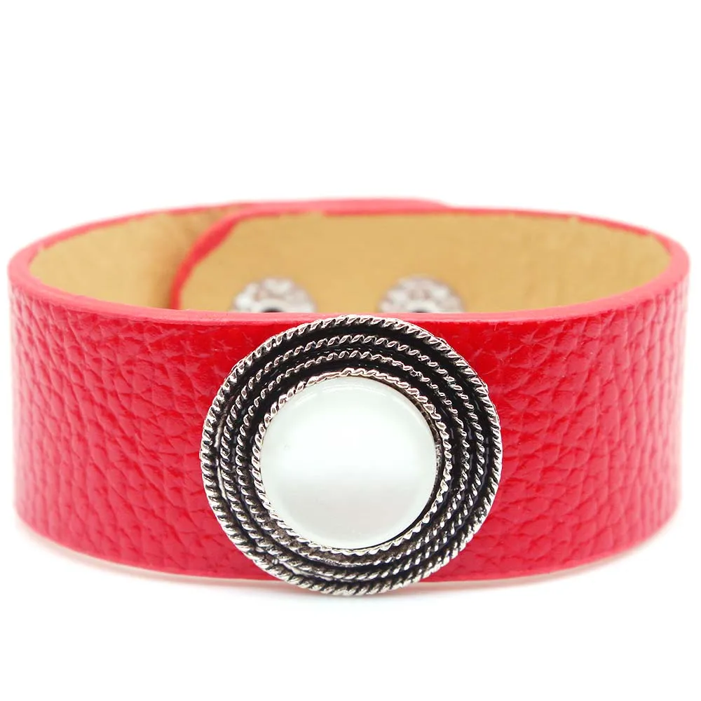 2021 модные круглые теннисные браслеты для женщин очаровательный модный кожаный