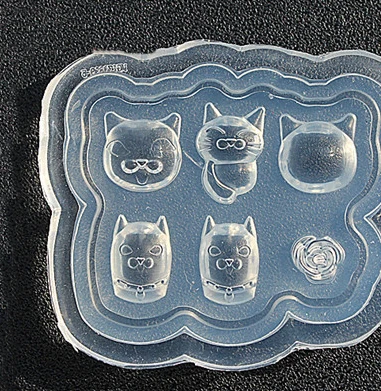 Ювелирные изделия из уф смолы силиконовая форма Мультяшные животные кошка