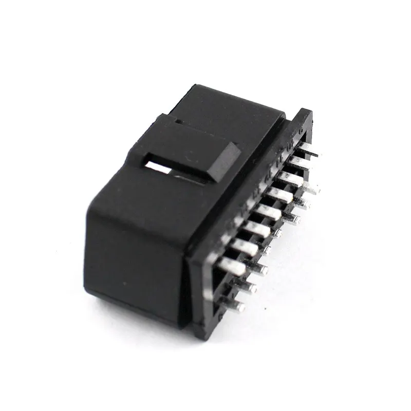 5 шт./лот разъем OBD 2 16 Pin OBD II OBD 2 диагностический штекер разъема DIY оболочка адаптер