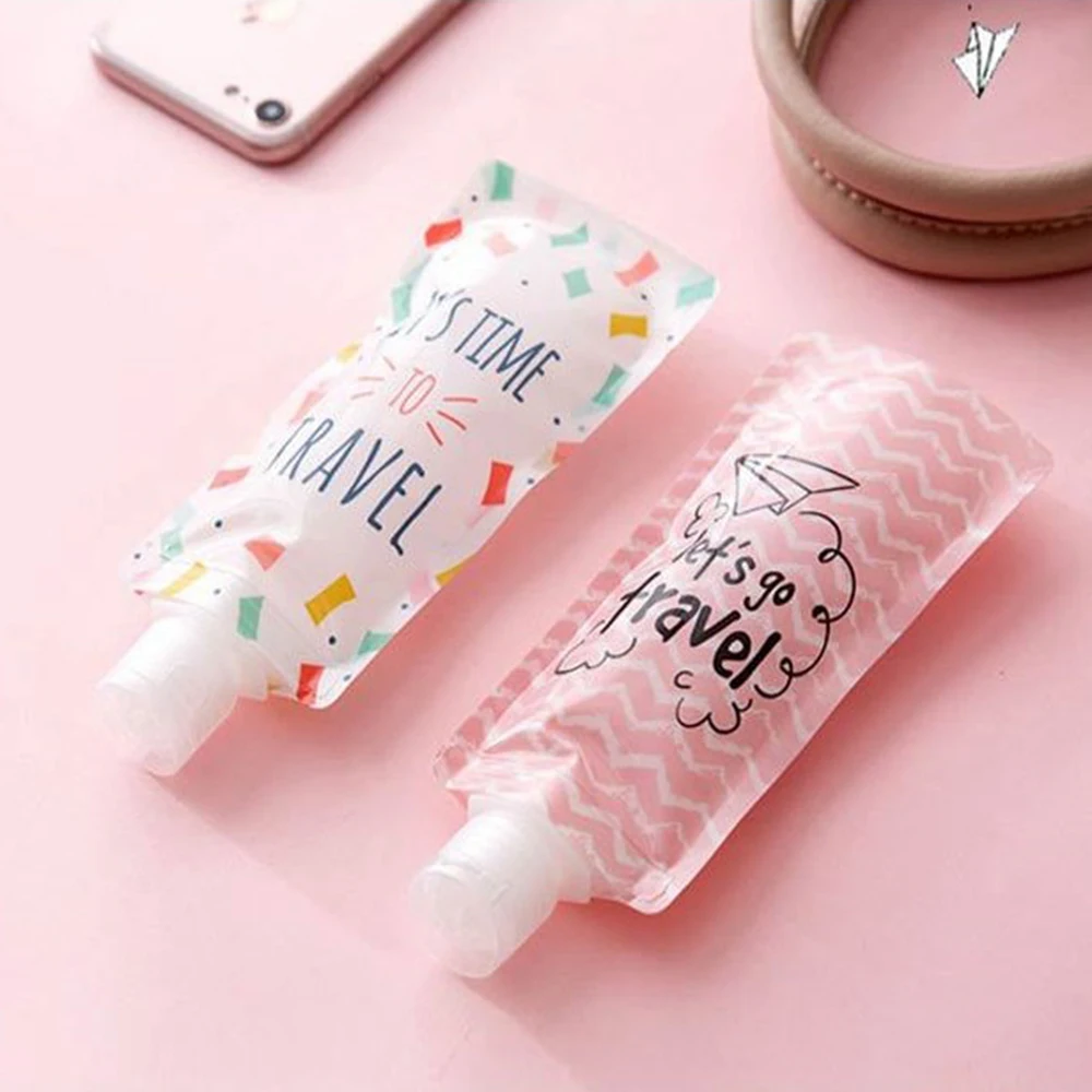 100 мл дорожная сумка складывающаяся жидкость для очищения лица хранения эмульсии