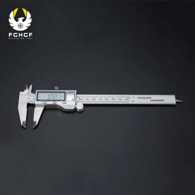 FGHGF 0-150 мм " из нержавеющей стали Pachometer цифровой штангенциркуль Stahngel Калибр Pachymeter глубина Vernier Mesure инструмент