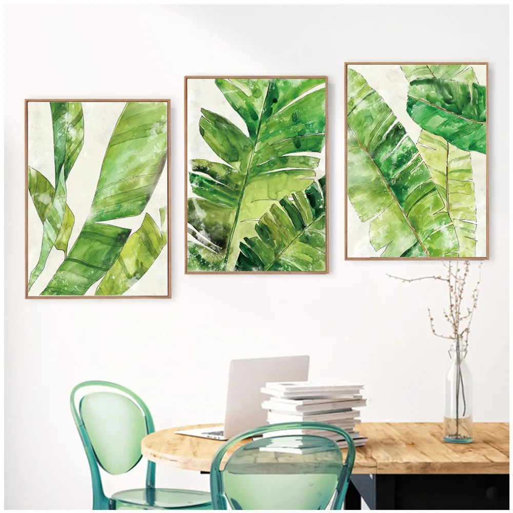 Постер в скандинавском стиле тропический лес дерево Художественная печать холст