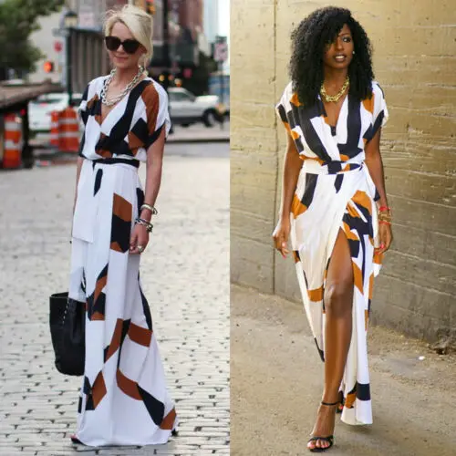 Женское Макси платье в стиле бохо вечерние пляжные платья длинный сарафан