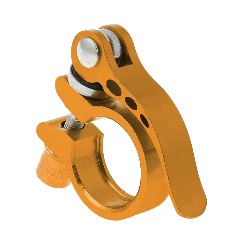 28.6 mm yellow Новинка 1 шт. алюминиевая стойка сиденья из сплава зажим быстросъемный MTB Велоспорт 28,6 31,8 34,9 сиденье велосипед аксессуар - Color: 28.6 mm yellow