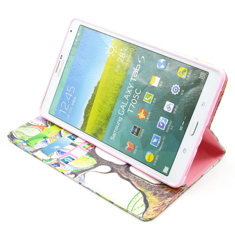 Роскошный кожаный чехол для планшета Samsung Galaxy Tab S 8 4 SM-T700 T700 SM-T705 T705 4" | Мобильные