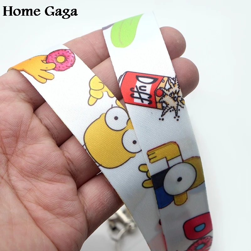 Homegaga мультяшный брелок, ремешок, тесьма, лента на шею, тканевый, para, значок, держатель для телефона, ожерелье, аксессуары D1480