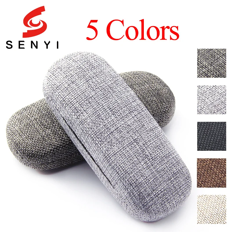 Простой стиль Sackcloth футляры для очков оптические очки Gunny ткань жесткий