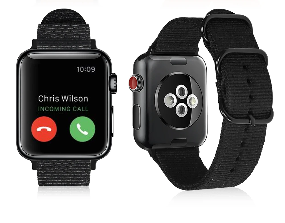 42 мм 38 мм цветной спортивный нейлоновый ремешок для часов Apple Watch, ремешок iWatch серии 4 3 2 1, сменные ремешки, Ремешки для наручных часов
