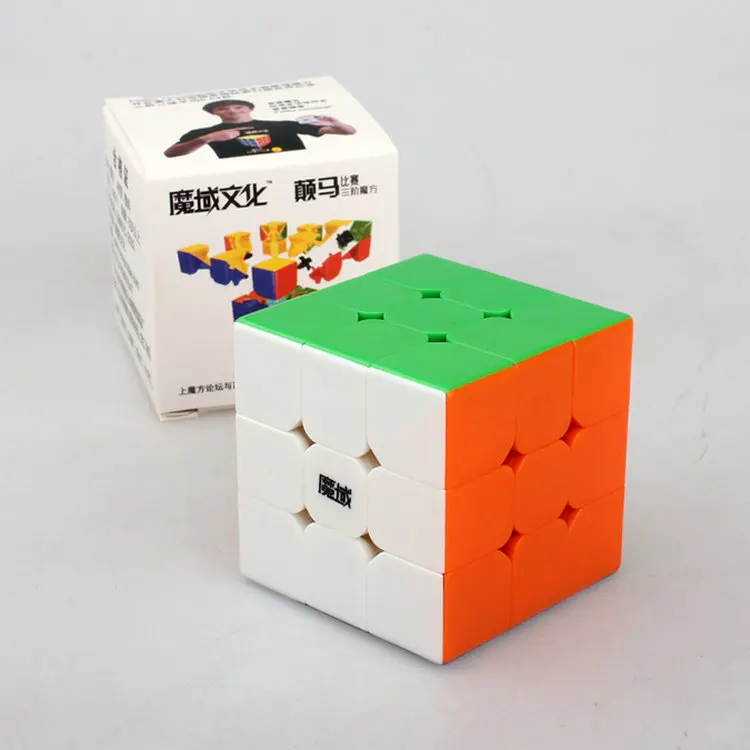 StickerlessStandard Yongjun Moyu dianma 3x3 Cube черный/белый/Stickerless Cube Cubo magico Развивающие игрушки Прямая кубик рубика - Цвет: StickerlessStandard