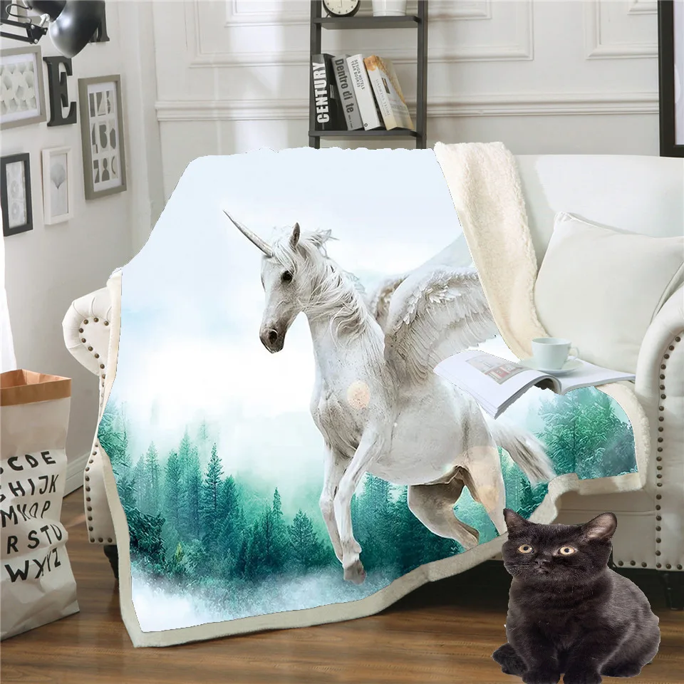 Двустороннее фланелевое одеяло с мандалой перьями хиппи|Одеяла| |