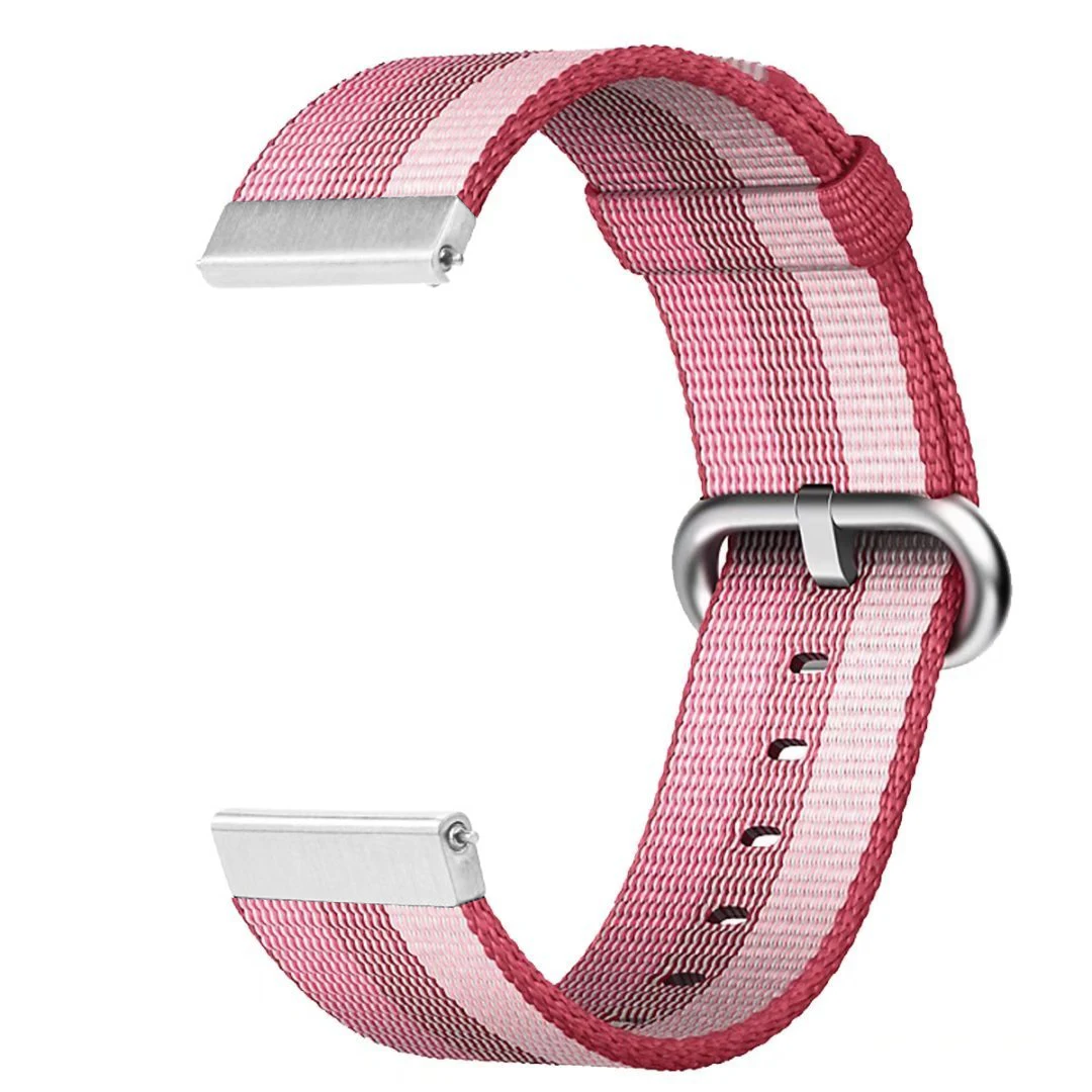 Тканый нейлоновый ремешок для часов Huami Amazfit Pace, сменный Браслет для умных часов, ремешок на запястье, петля 22 мм, нейлоновый ремешок для часов - Цвет: red stripe