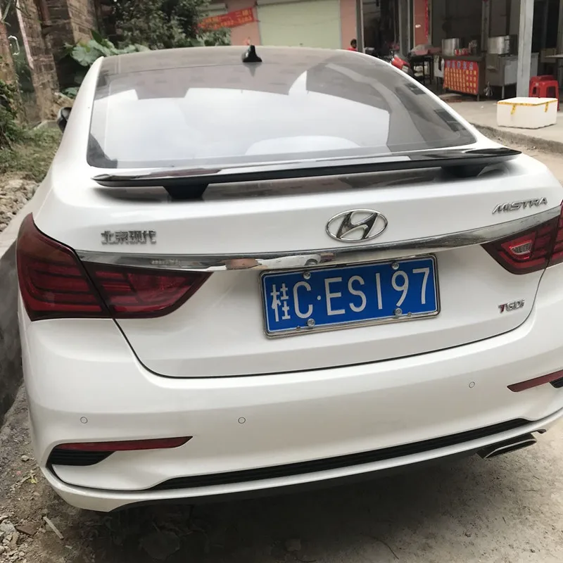 Для Hyundai Elantra спойлер 2010 2017 автомобиль украшение в виде хвостового крыла ABS