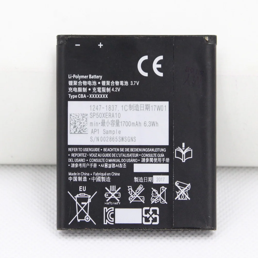 Сменный аккумулятор 1700 мАч для SONY Xperia S LT25i V LT26i AB-0400 BA800 оригинальный телефона |