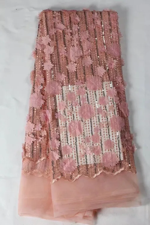 YJY04 4! Оптовая Африканская сеть Кружево Ткань красивый вышитый тюль для