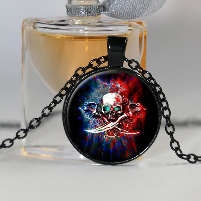 Sugar skull стеклянный купольный кабошон с крестом розой блокировкой вырезанным