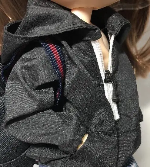 B Windbreaker T02-X606 Blyth кукольная одежда 1/6 куклы OB24 аксессуары azone одежда ручной работы черная джинсовая ветровка - Цвет: B Windbreaker