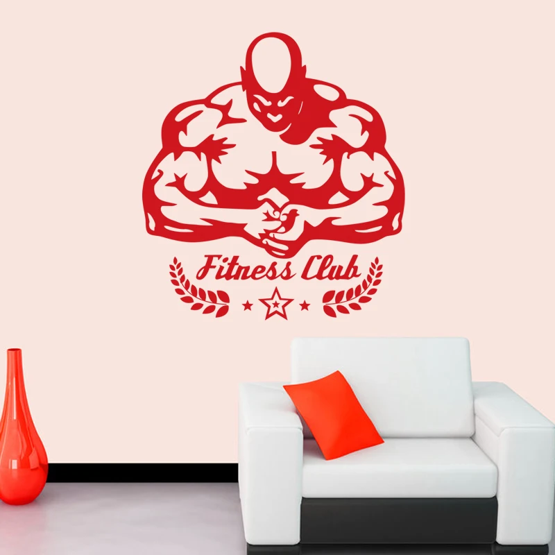 Автомобиль спортзал наклейка фитнес кульб Бодибилдинг плакаты имя мышцы