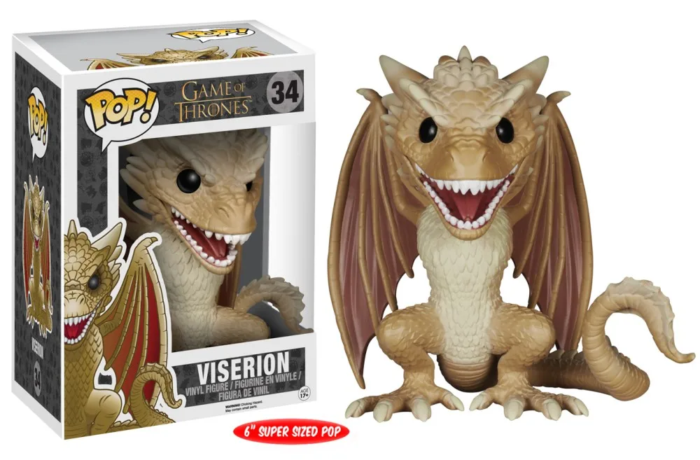 Funko поп Игра престолов Джон Сноу дрогон RHAEGAL VISERION фигурка Коллекционная модель