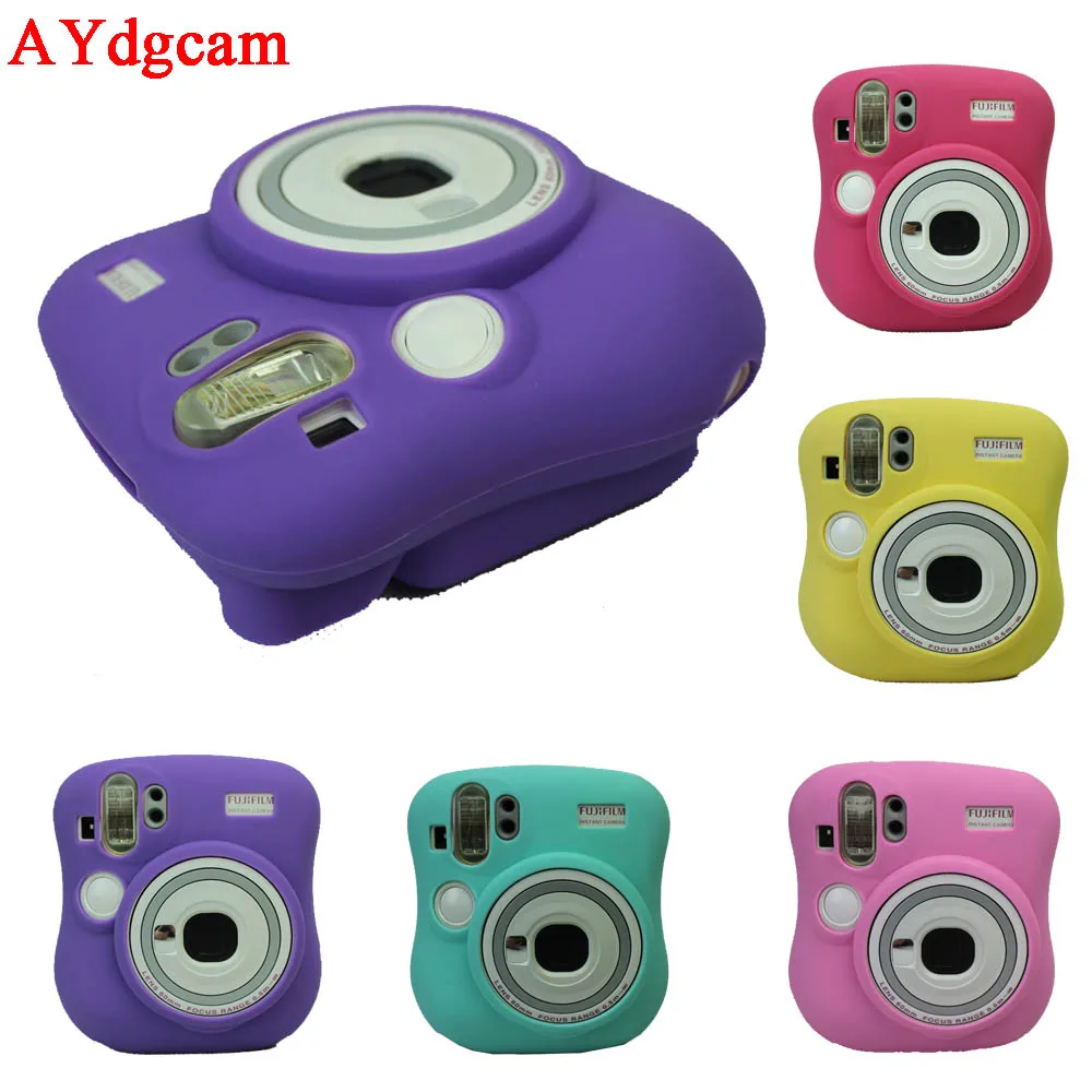 Новый чехол для видеокамеры сумка ПВХ силиконовый камеры Fuji Fujifilm Instax Mini 25