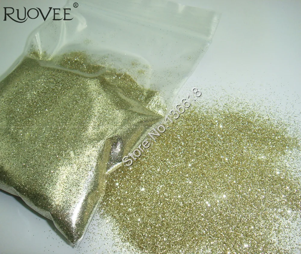 Металлический цвет шампанского золотой блеск для ногтей порошок от пыли дизайна
