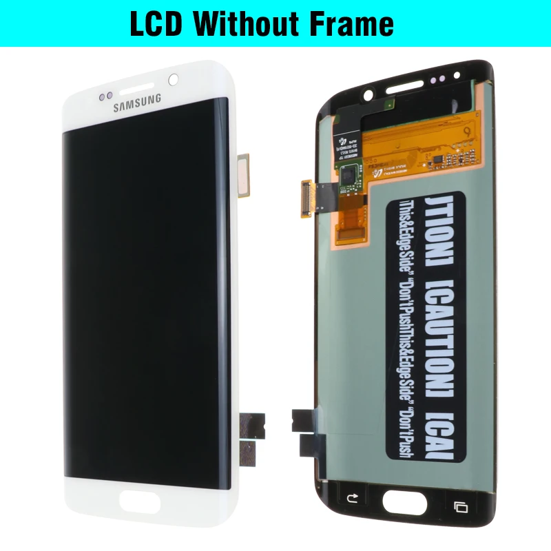 5,1 ''Супер AMOLED дисплей для SAMSUNG Galaxy S6 edge lcd+ рамка G925 G925I G925F сенсорный экран дигитайзер+ Сервисный пакет