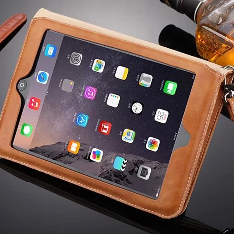 Кожаный чехол-книжка Mini 4 в стиле ретро для Apple ipad Mini4 IV с функцией автоматического