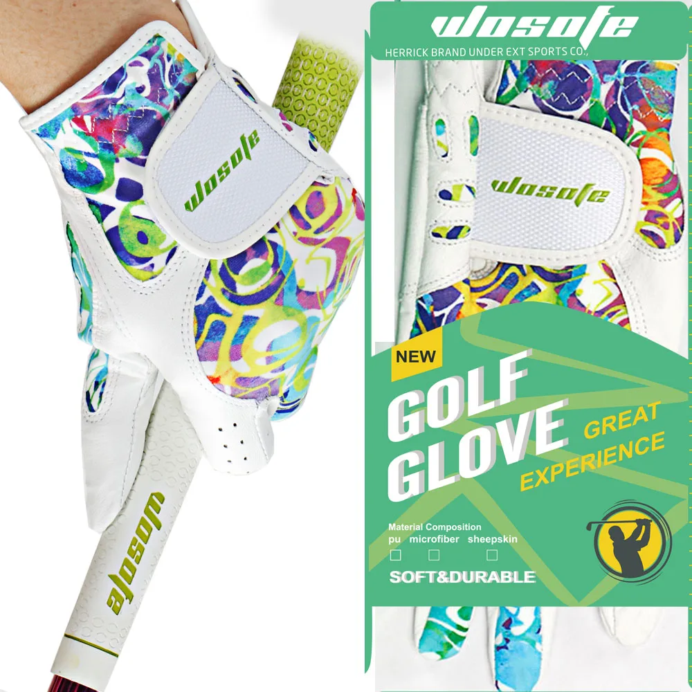 Golf Gloves Women's Sport Left &amp Right Hand High Quality Soft sheepskin golf gloves accessories free shipping | Спорт и