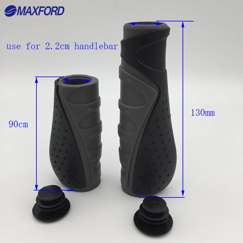 Резиновые ручки MAXFORD для горного велосипеда MTB, руль для горного велосипеда, 130 мм, рукоятки с амортизацией, велосипедная ручка с замком, аксессуары