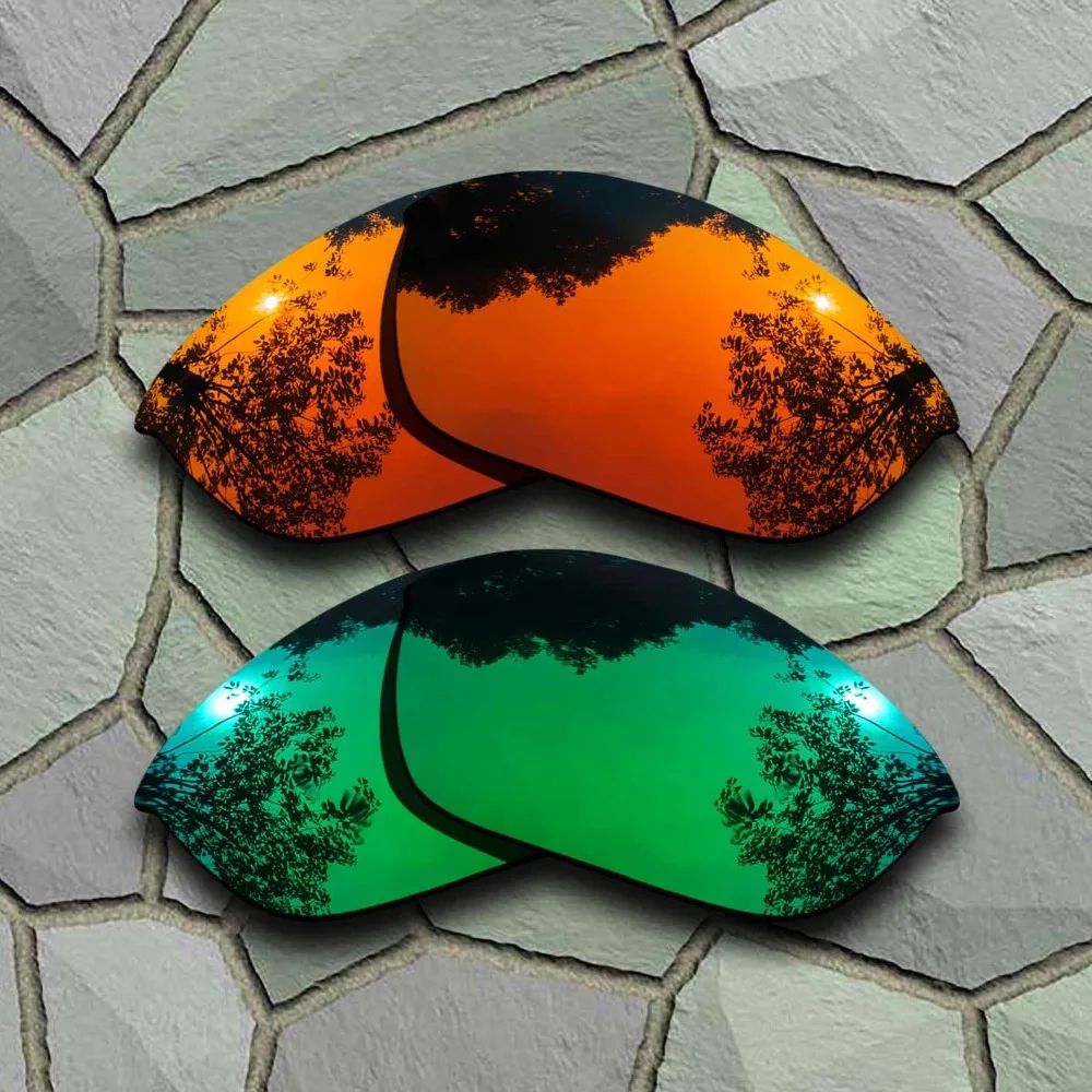 Поляризованные Сменные линзы Oakley Half Jacket 2 0 красные оранжевые и нефритовые