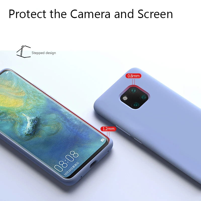 Гибкий жидкий силиконовый чехол для huawei Honor 10i 10 Lite 8S 8X mate 20 P30 P20 P Smart Plus Y5 Y6 Y7 Pro Y9 2019