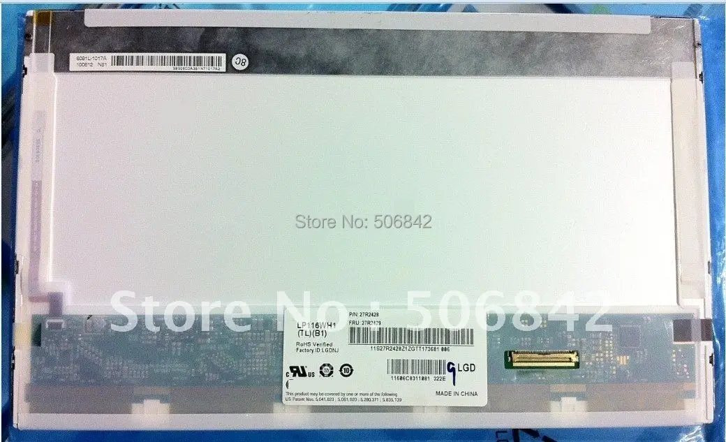 

11.6" laptop LED screen LP116WH1(TL)(B1) 1366x768 LP116WH1 TLB1
