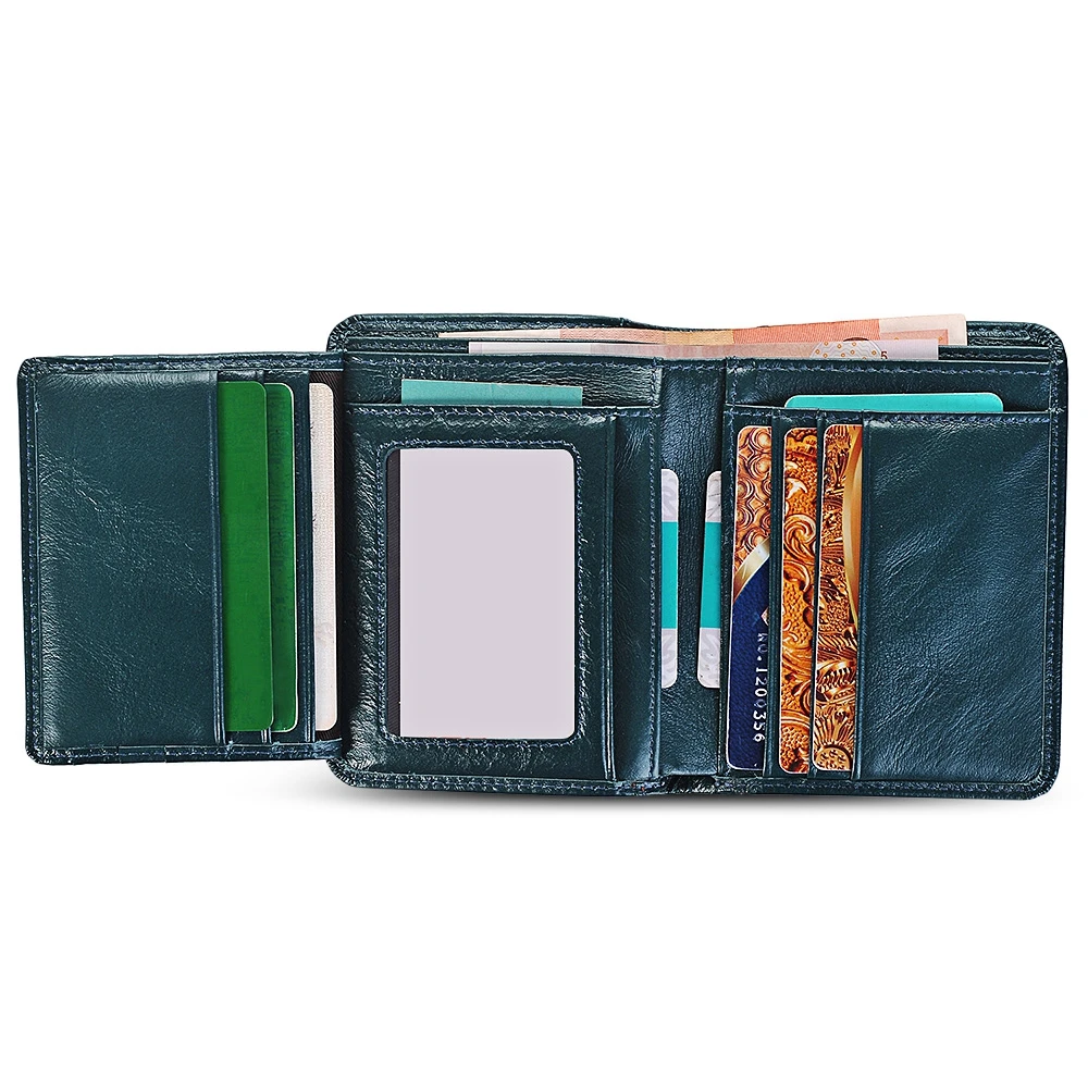 Пояса из натуральной кожи унисекс короткие бумажник держатель карты карман