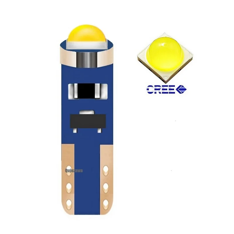 T5 W3W W1.2W супер яркий Cree Чип светодиодный светильник Canbus Авто приборной панели