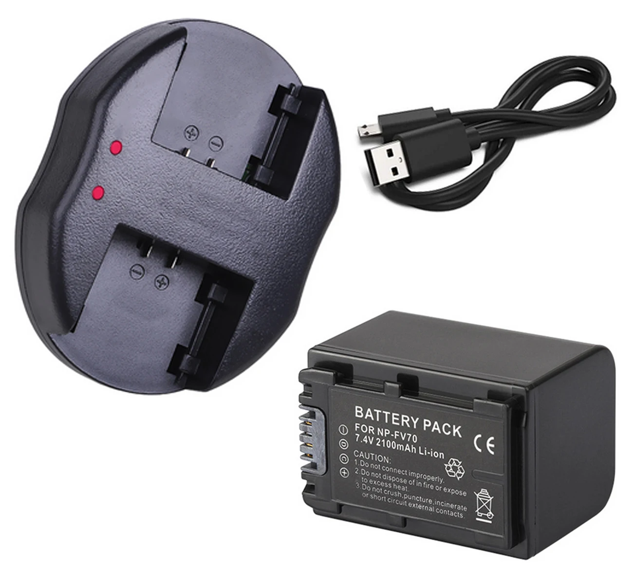 Battery and ChargerE Аккумулятор+ зарядное устройство для sony FDR-AX30, FDR-AX33, FDR-AX40, FDR-AX45, FDR-AX53, FDR-AX55, FDR-AX60, FDR-AX100, FDR-AX700 - Цвет: Battery and ChargerE