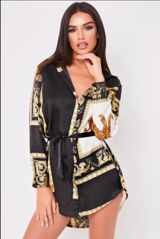 2018 Fertilizer increased African Women Clothing Dashiki new printed nightclub style one-piece dress |
