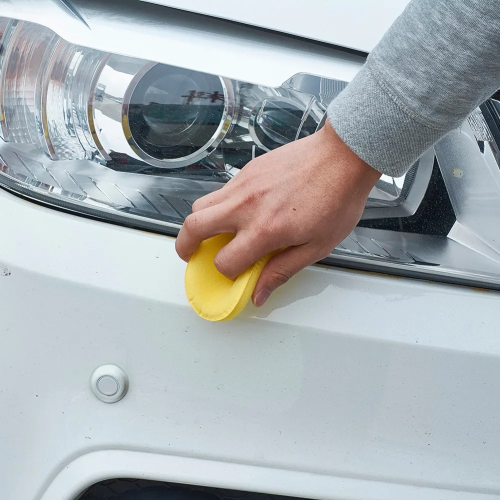 

12pcs Cleaning Waxing Buffing Sponge Pad Polish Wax Foam Sponge Pads Fit for Clean Car Vehicle Auto Glass
