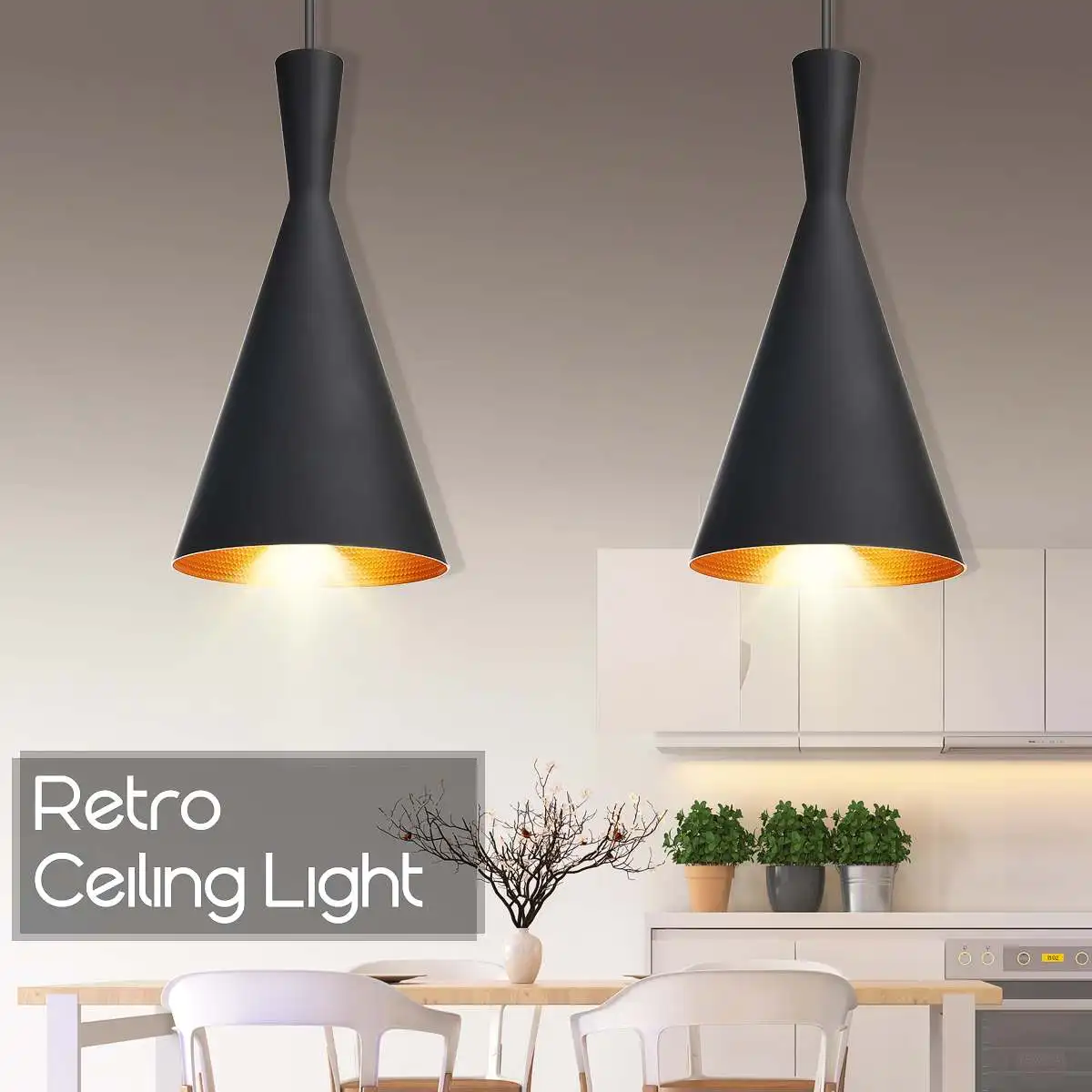 Современная металлическая люстра в винтажном ретро стиле декоративный