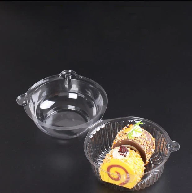 100 шт один пластиковый прозрачный держатель для кексов/контейнер тортов коробка