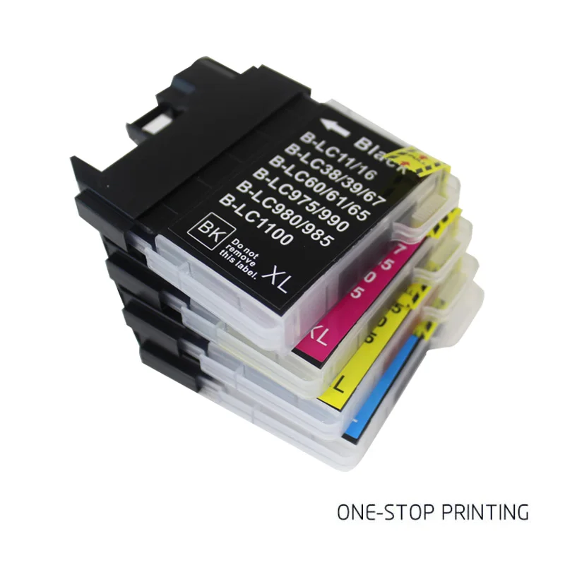 4X LC11 LC16 LC38 LC61 LC65 LC67 LC980 LC1100 чернильный картридж для Brother DCP- J140W DCP-145C DCP-165C DCP-185C |