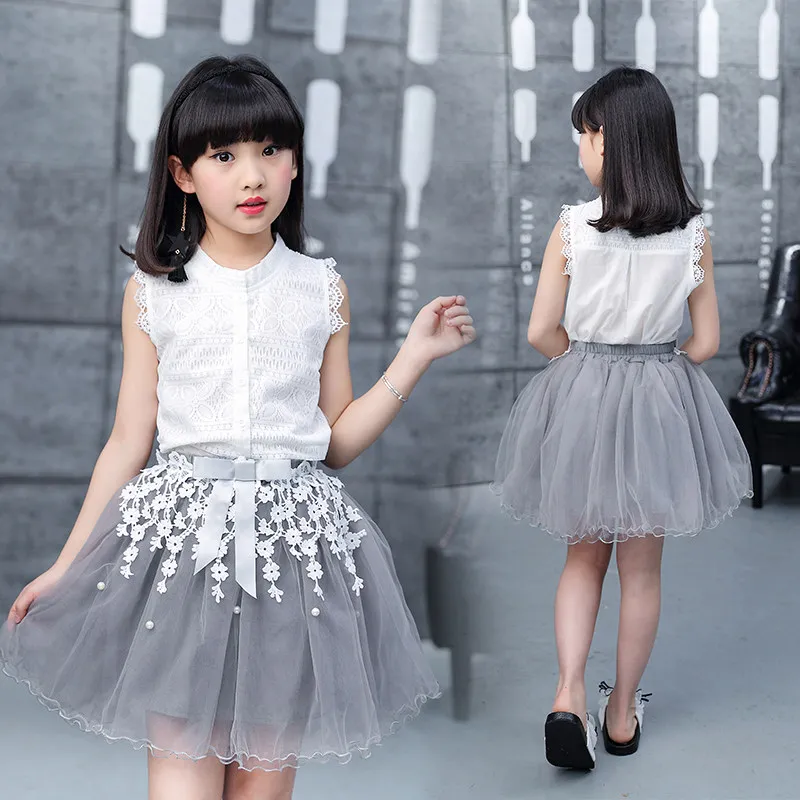 Нарядное платье для девочек Лето 2020 Хлопковое кружевное детское Платья из 2