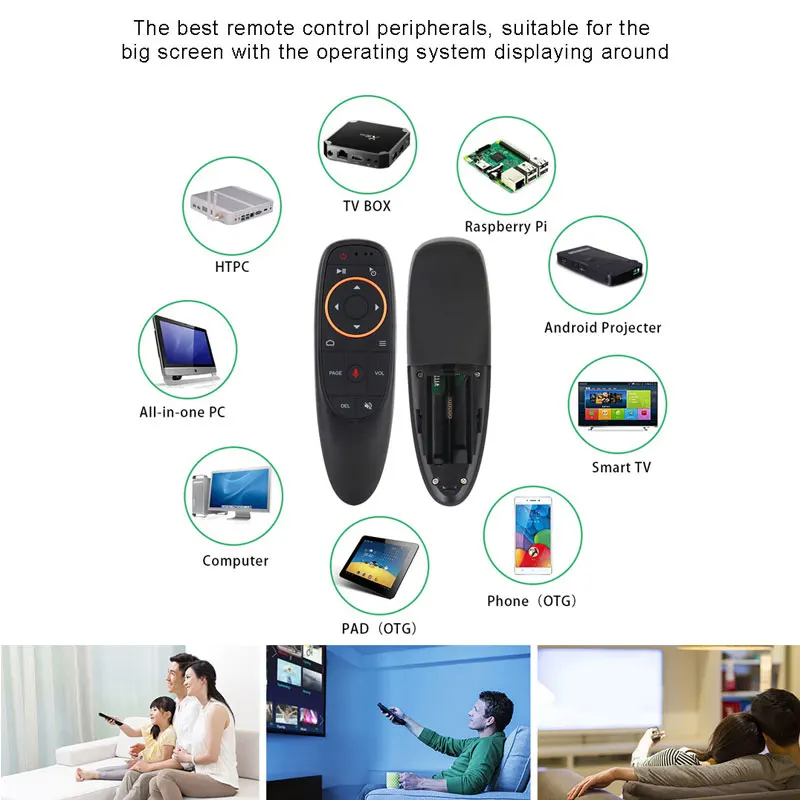 G10 Air Mouse Голосовое управление 2 4 GHz беспроводной с гироскопом сенсорная игра умный