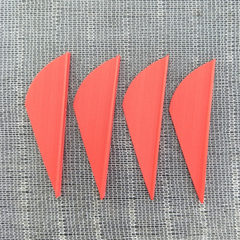 60pcs Archery 2 Inch Plastic Arrow Feather Vanes Fletching Hunting Rubber Fleted Drop Shape Right Wing Accessories | Спорт и