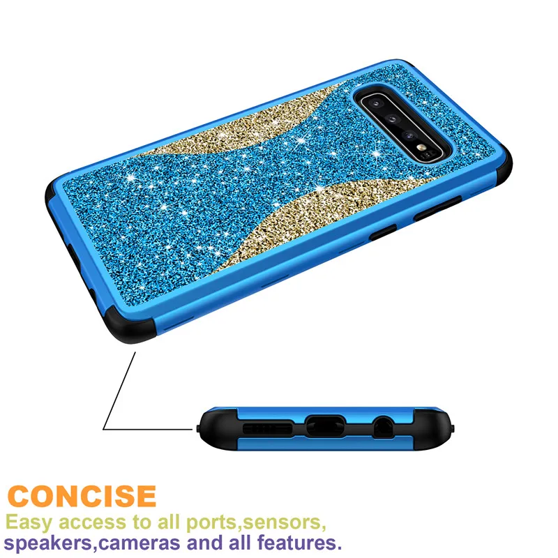 Samsung note9 s9 s10 plus note8 жесткий 360 градусов Блестящий противоударный твердый матовый