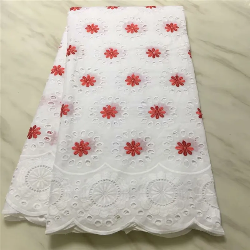 

nigerian lace fabrics for wedding white swiss voile lace with embroidery 100% cotton african lace fabric 2019 high quality lace