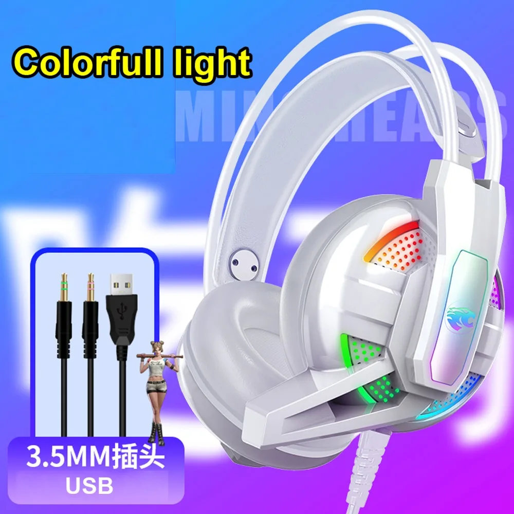 Internet cafe Gaming Headphone Stereo Earphones Headset with Microphone for PC Mobile Phone Game | Электроника