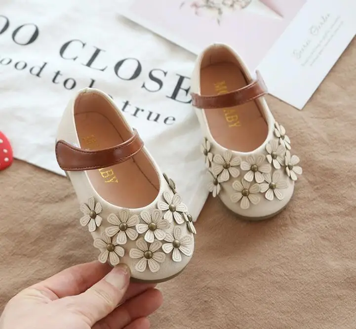 Детская обувь для маленьких девочек новинка 2019 детская с цветочным принтом
