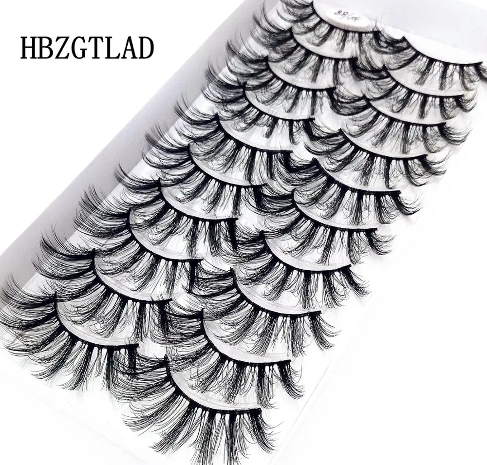 HBZGTLAD 10 pairs natural false eyelashes fake lashes long makeup 3d mink eyelash extension for beauty 88 | Красота и здоровье