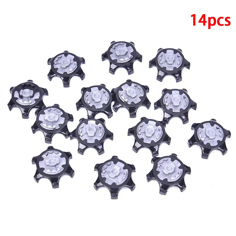 

14pcs Golf shoes soft Spikes Pins 1/4 Turn Fast Twist Shoe Spikes Replacement Set golf training aids