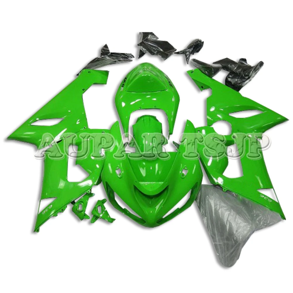 Полный блеск зеленый ABS Пластик Мотоцикл Обтекатели для Кавасаки ZX6R ZX636 2005 2006 636 05