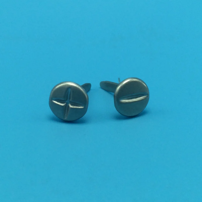 100 шт 8 мм Серебряный цвет крест Brads+-Symbol Brad Diy Фотоальбом рамка украшения-брадсы украшения Скрапбукинг